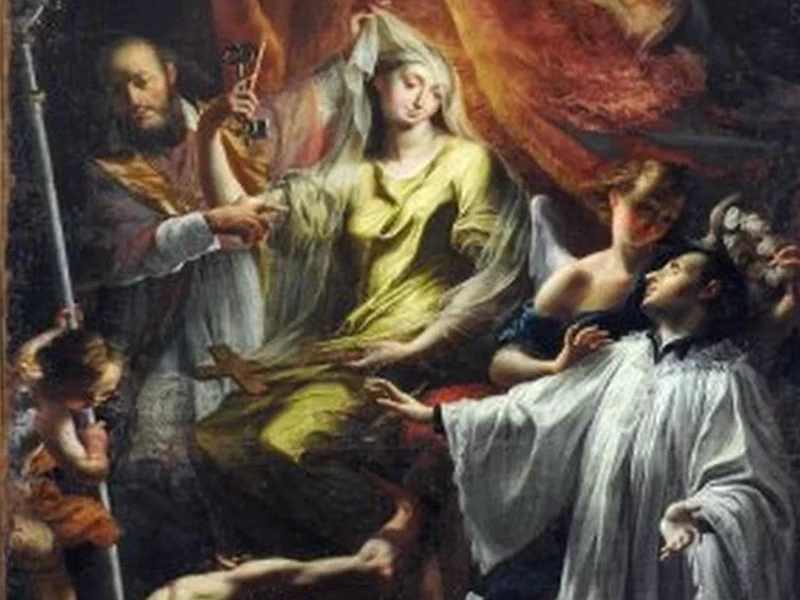 1736-Gaetano Callani - Chiesa militante e trionfante (allegoria)